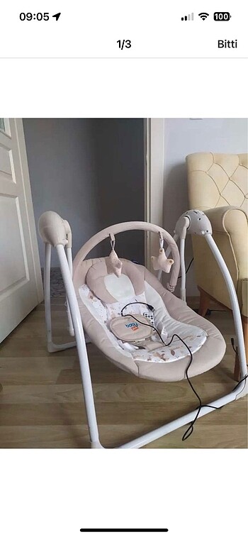 Baby plus Otomatik sallanan ana kucağı