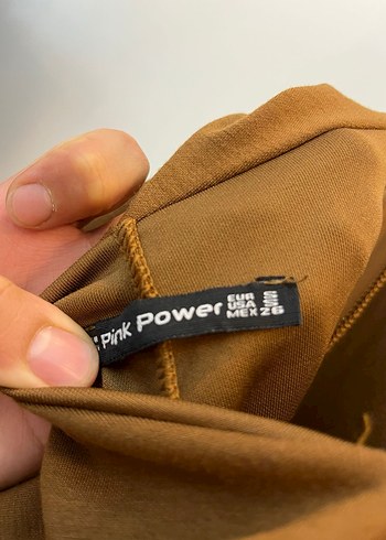 Kahverengi Süet Askılı Kemerli Tulum - Görsel 3