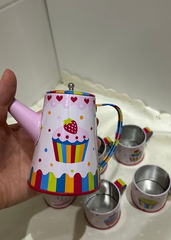 Fisher Price Renkli Cupcake Desenli Mini Çay Seti