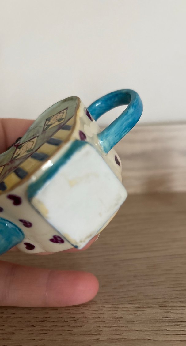 Renkli Seramik Kalp Şeklinde Demlik - Görsel 4