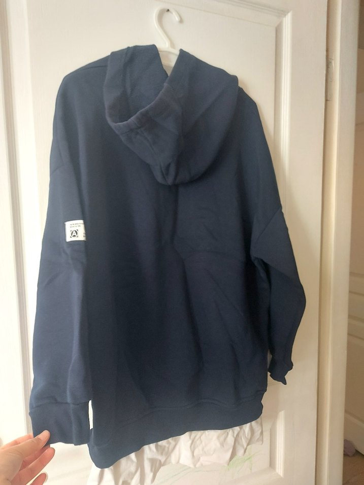 fulla lacivert kapsonlu sweatshirt - Görsel 2