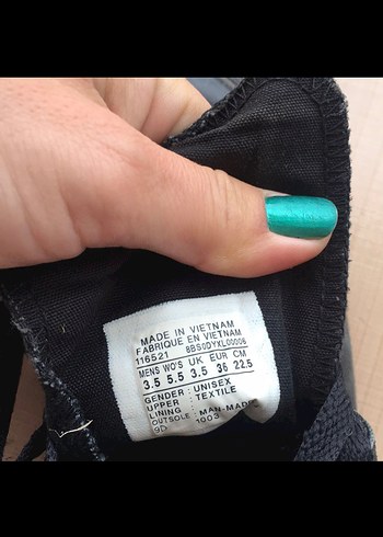 36 Beden siyah Renk Orjinal convers