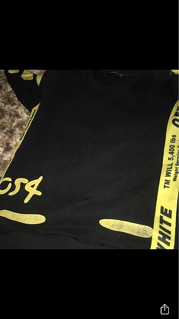 6 Yaş Beden Off white 2 iplik eşofman takımı