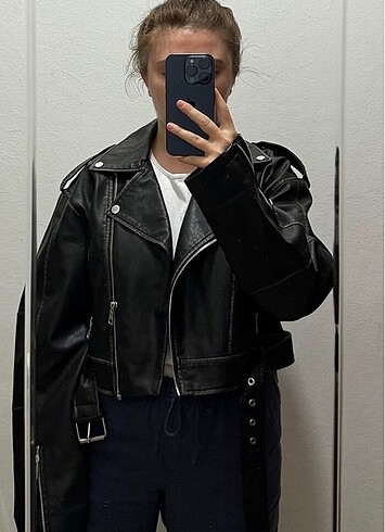 s Beden Pull bear deri ceket