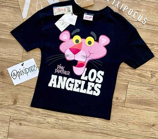 Zara Pink Panter Tişört