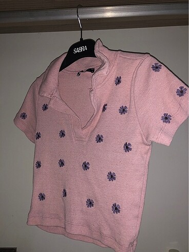 Trendyol Çiçek Desenli Crop