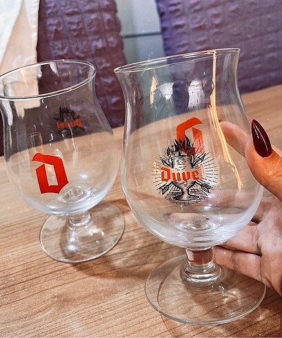 Duvel bira bardağı 2adet