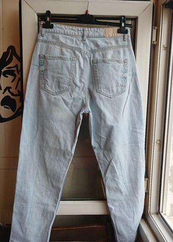 m Beden mavi Renk zara mom jean