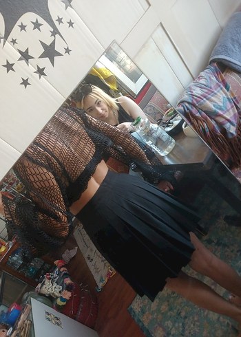 Trendyol & Milla file crop bluz