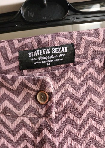 sentetik sezar kumaş palazzo Pantolon - Görsel 8