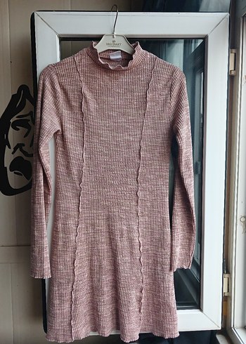 zara midi triko elbise - Görsel 6