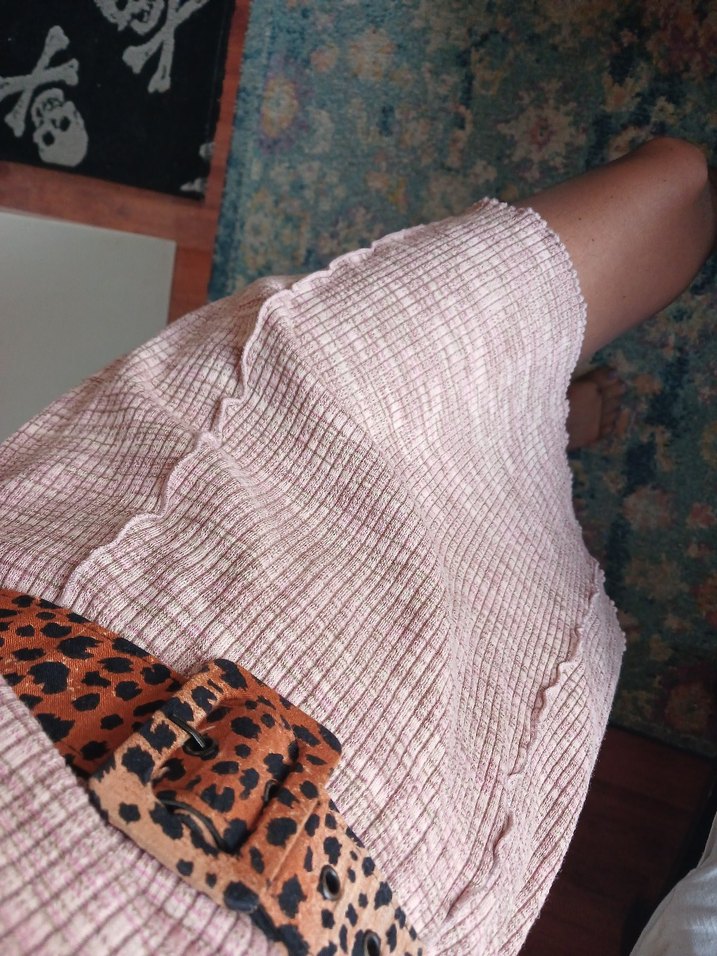 zara midi triko elbise - Görsel 4