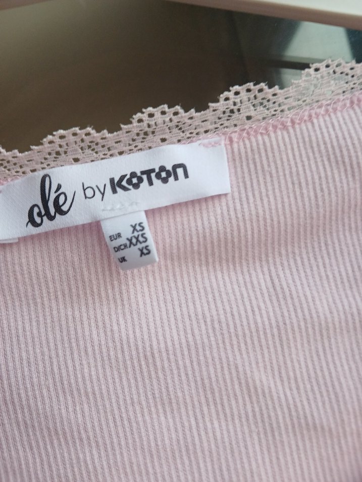 koton toz pembe crop - Görsel 5