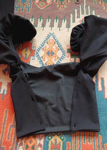 siyah karpuz kol prenses crop - Görsel 6