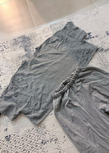 Eşofman takım yırtık detaylı - Görsel 4