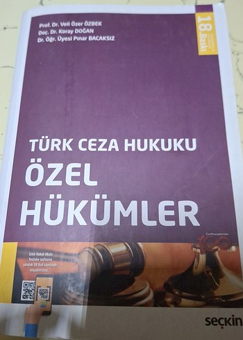 Türk Ceza Hukuku Özel Hükümler Kitabı