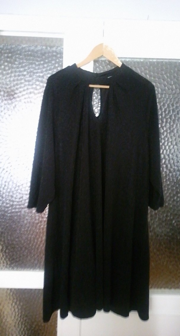 Uzun Siyah Kadın Elbise - Görsel 2