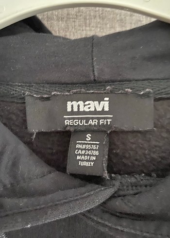 Mavi Siyah Kapüşonlu Sweatshirt - Görsel 2