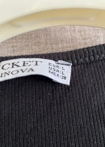 Siyah Kadın Kısa Tişört, Kısa Kollu, Dar Kesim - Görsel 3