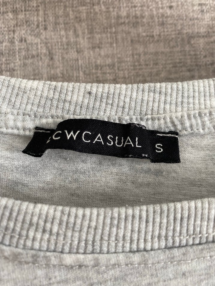 Gri Baskılı Kayık Yaka Hamile Tişörtü - Görsel 3