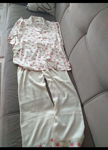 Nilay pijama takimi pamuk satrn