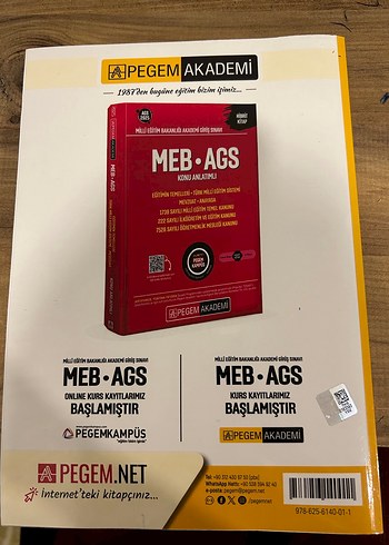 MEB AGS Konu Anlatımlı Pegem Sözel Sayısal Yetenek Kitabı