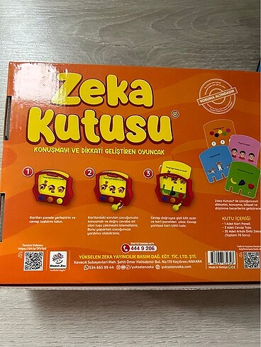 Beden Renk Zeka kutusu oyunu