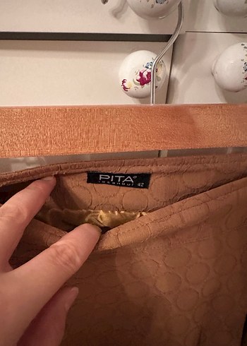 Kadın Bej Uzun Pileli Etek - Görsel 2