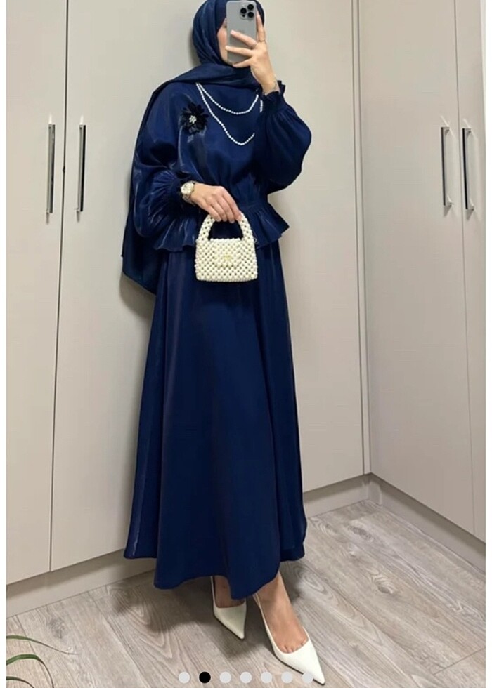 İnci kolyeli etek takım - Görsel 2