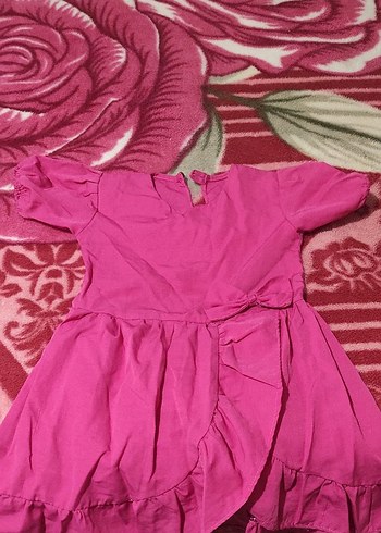 H&M Pembe Fırfırlı Kız Elbisesi