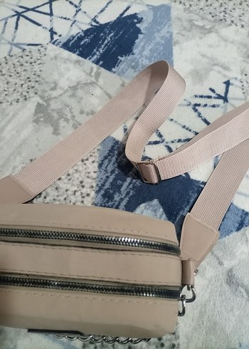 Beden Bej Zincir Detaylı Deri Kadın Çanta