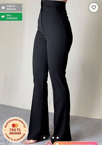 Diğer siyah kumaş pantalon