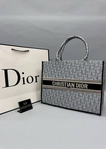 Christian Dior Gri Baskılı Kadın Çanta