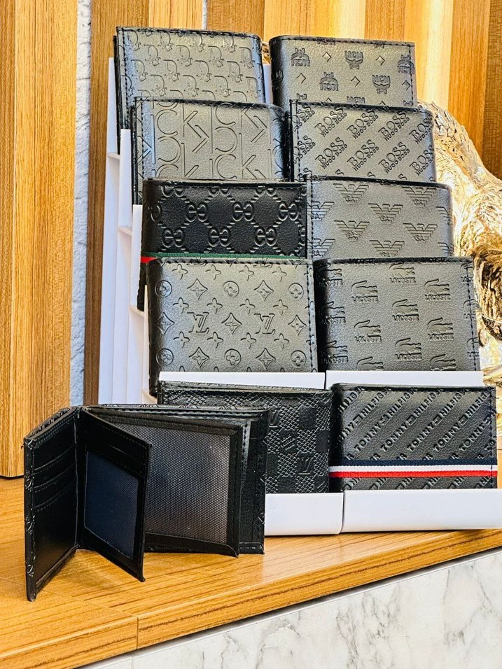 Gri ve Siyah Desenli Erkek Cüzdan - Görsel 3