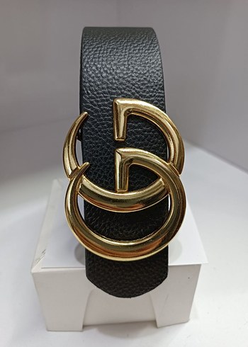 Gucci Gri Tokalı Siyah Kadın Deri Kemer