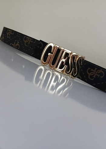 Guess Kadın Deri Kemer Gold Tokalı - Görsel 4