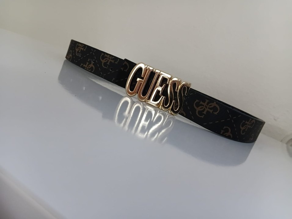 Guess Kadın Deri Kemer Gold Tokalı - Görsel 3