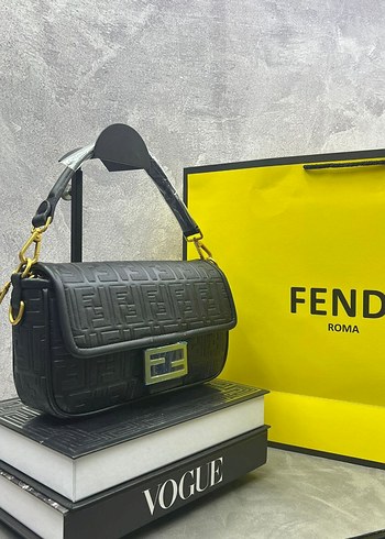 Fendi Roma Kahverengi Deri Kadın Çanta - Görsel 6