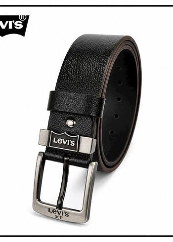 Levis Levi S Siyah Deri Erkek Kemer