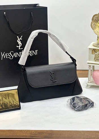 Yves Saint Laurent Ysl Siyah Deri El Cantasi