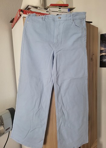 Mavi Bol Kesim Denim Kadın Jean