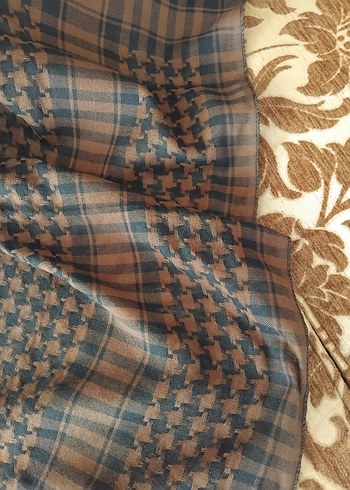 Kahverengi Kadın Şal - Görsel 6