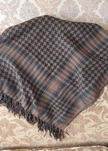 Kahverengi Kadın Şal - Görsel 2