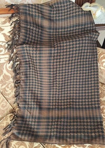 Kahverengi Kadın Şal - Görsel 4