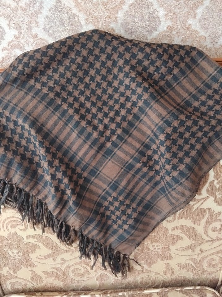 Kahverengi Kadın Şal - Görsel 2