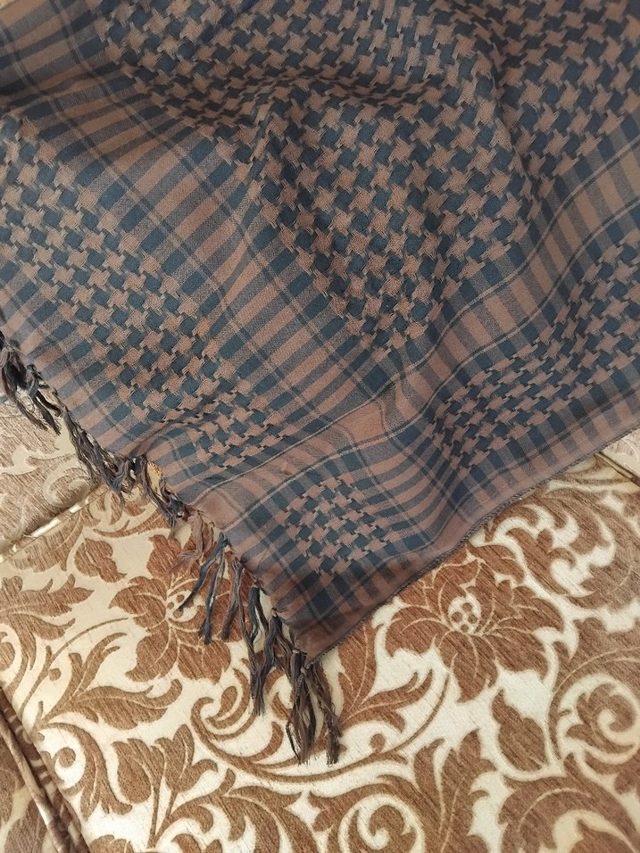 Kahverengi Kadın Şal - Görsel 5