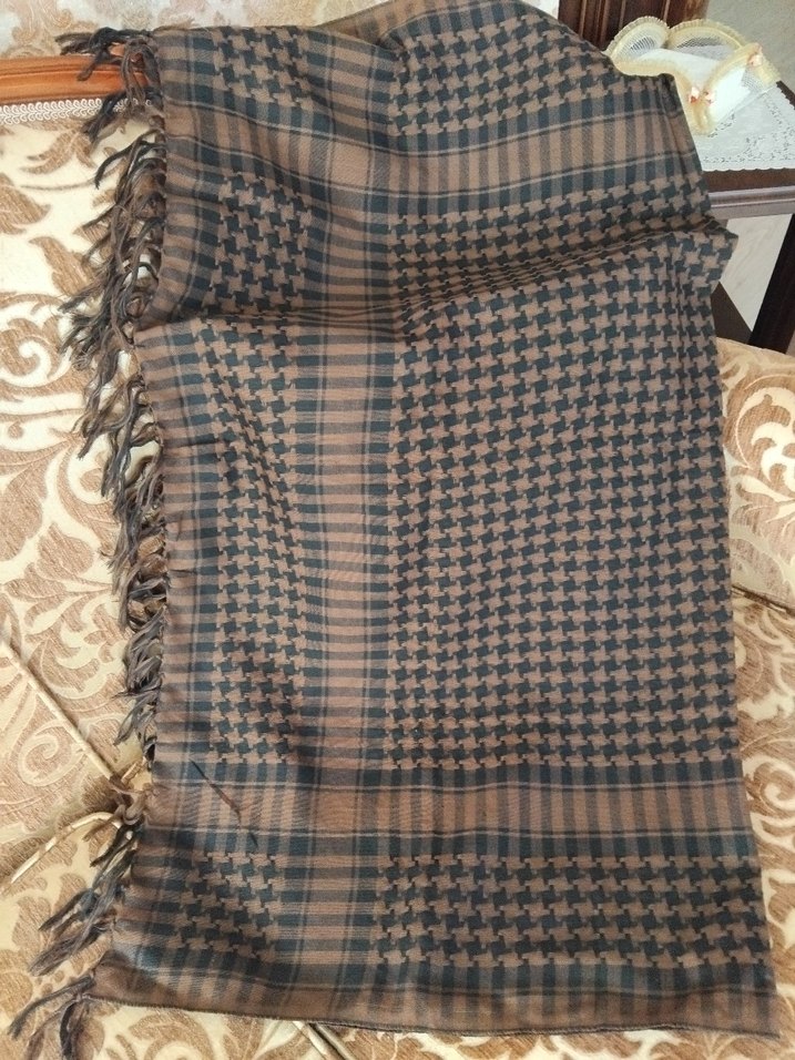 Kahverengi Kadın Şal - Görsel 4