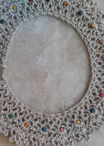 Boncuklu Çok Renkli Bohem yaka kolye - Görsel 4