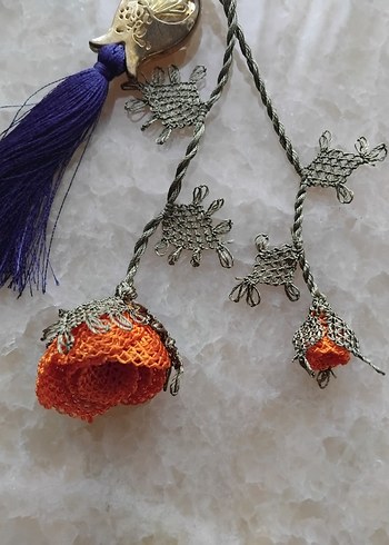 iğne oyası yapılmış tesbih hediyelik - Görsel 2