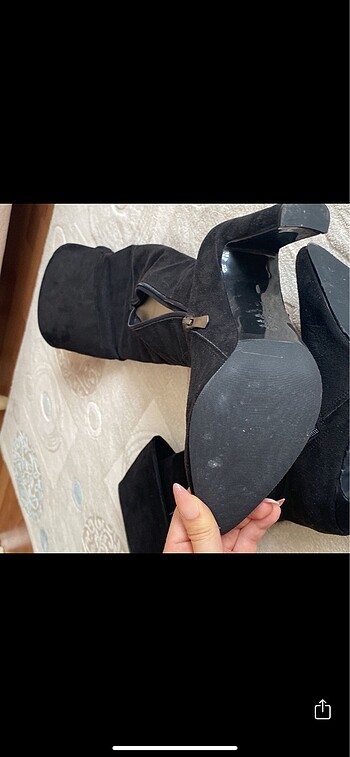 39 Beden siyah Renk Topuklu çizme